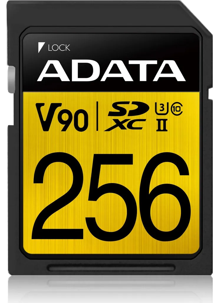 Carte SD 256Go ADATA UHS-II U3 Évitez les Latences en Vidéo 4K et Photo