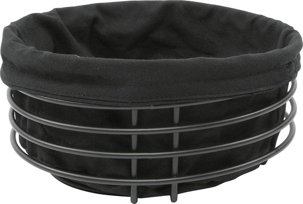 Brotkorb Schwarz Metall ø 23 cm Produktbild 1