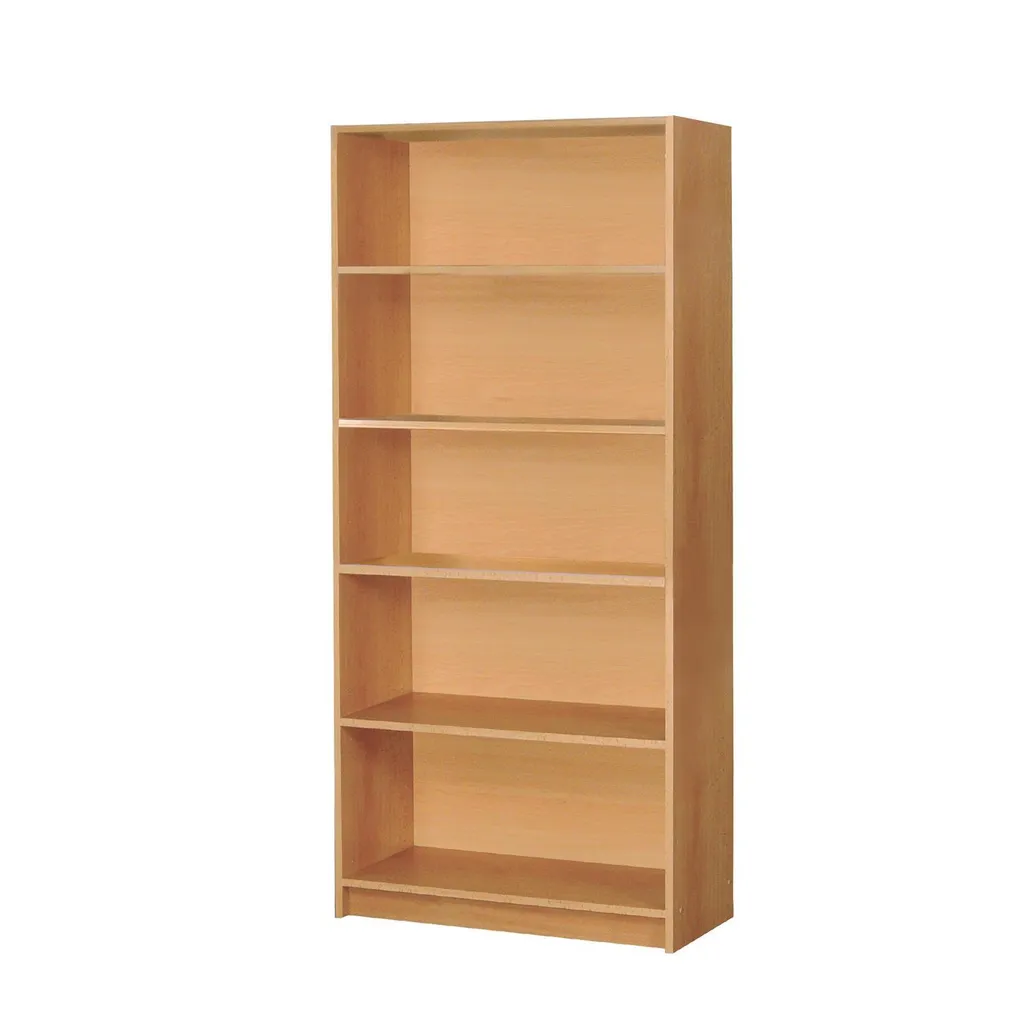 Bibliothèque 57A hêtre massif - Étagère de rangement bois clair 57A