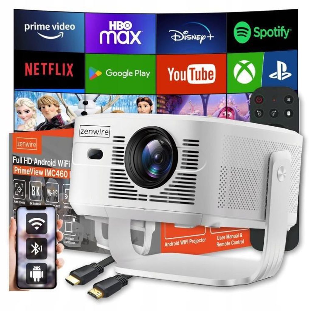 Mini-projecteur - projecteur portable - Android 14 - Wi-Fi Image du produit 