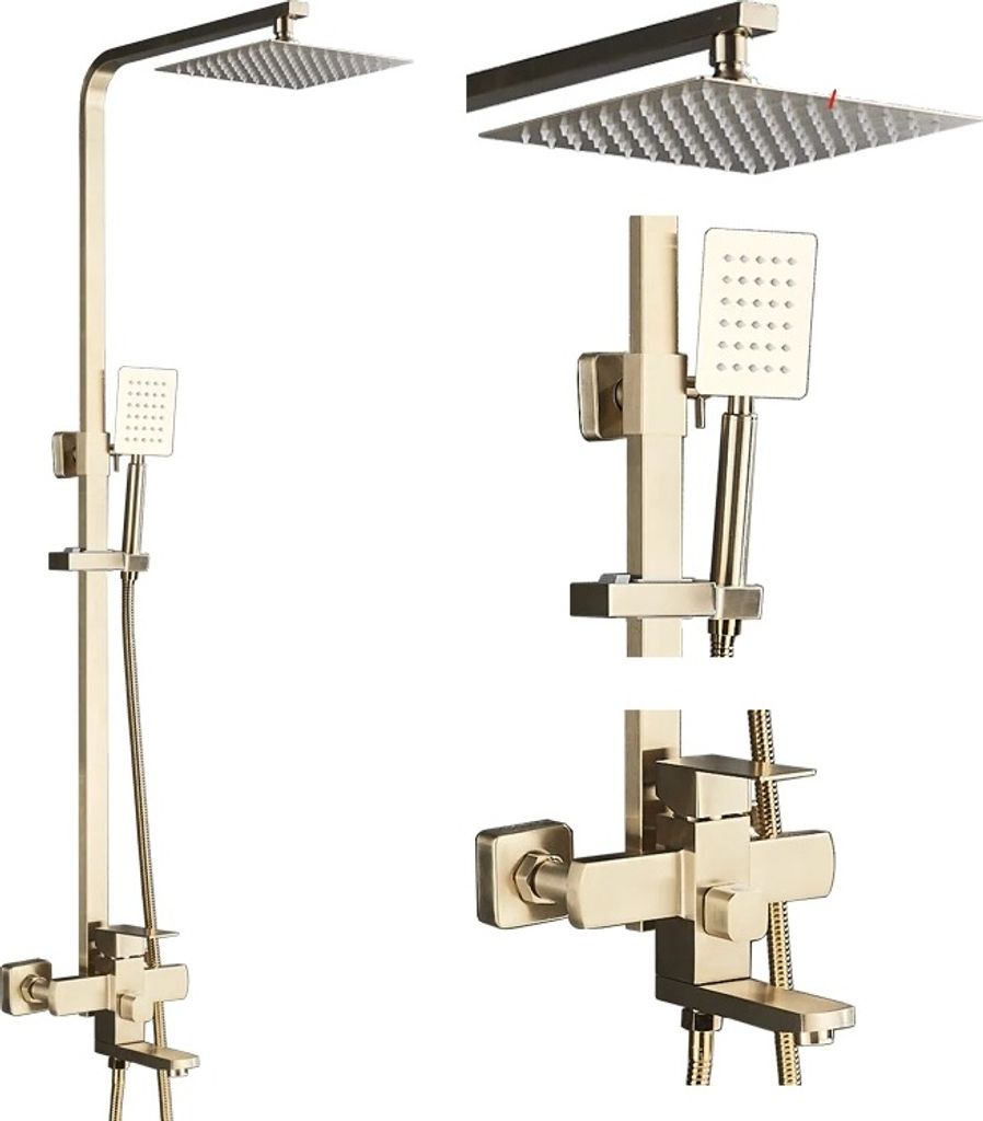 Set di miscelatori per doccia, design contemporaneo, bocca Immagine del prodotto 