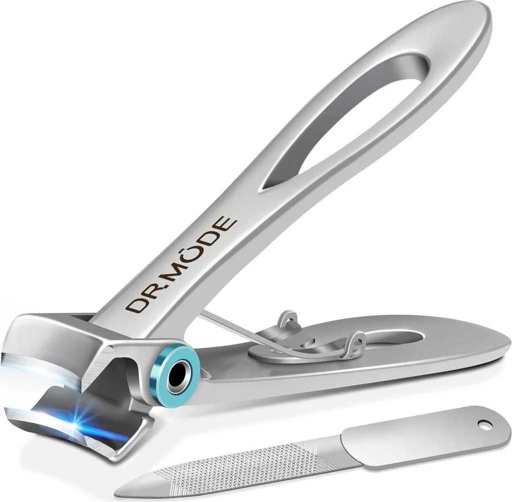 Coupe-ongles seniors avec large poignée ergonomique - Acier spécial pédicure