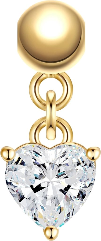 Glanzstücke München Charm Herz Sterling Silber Zirkonia 50084177