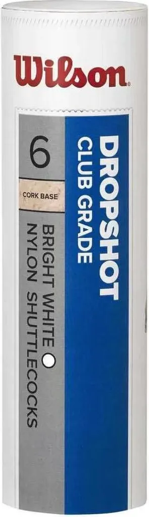 Volants Wilson Dropshot Robustes : Lot de 6 Volants Blancs de Sport