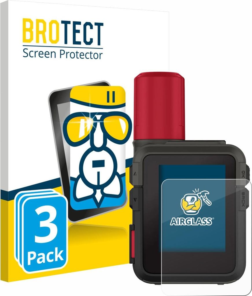 3x BROTECT Schutzglas für Garmin inReach Mini 3 Plus Schutzfolie Panzer Folie Glas Display Schutz klar