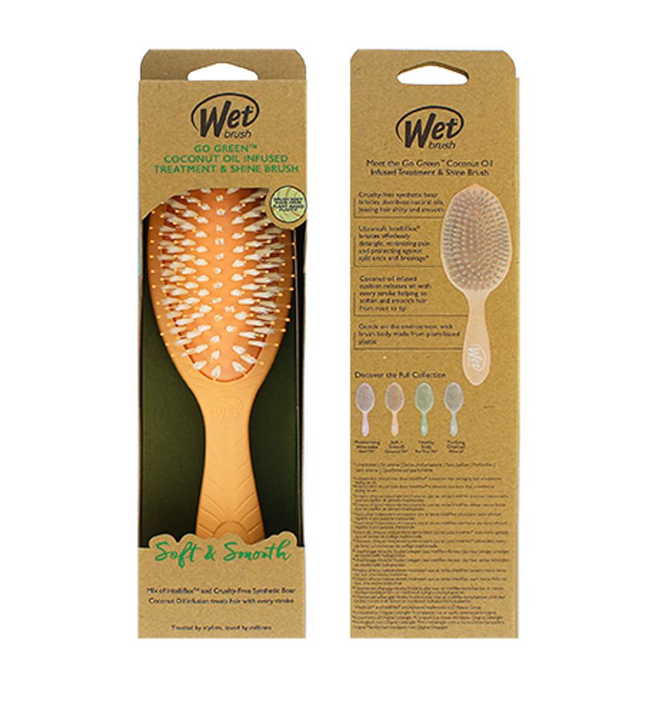 Wet Brush - Go Green Treatment & Shine Brush Coconut - Kartáč na vlasy