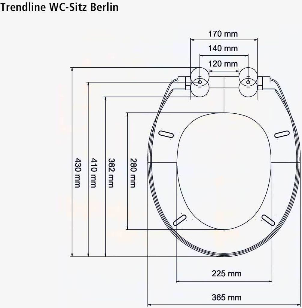 TrendLine WC-Sitz Berlin weiß Produktbild 5