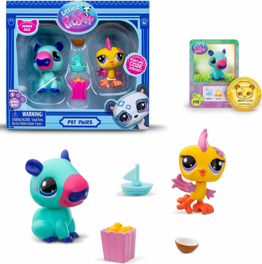 Littlest Pet Shop 2 Figuren - Capybara und Papagei