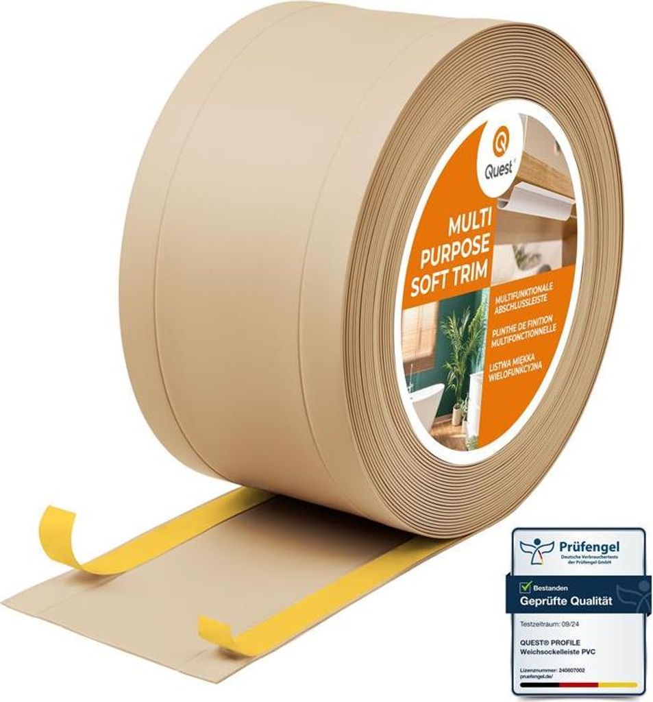 QUEST Plinthe multifonctionnelle en PVC 1x120mm, 5m 6in1 – Obrázek produktu 