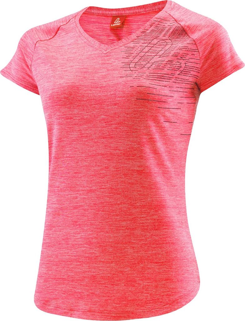 Löffler W PRINTSHIRT L SOFTTOUCH (Fire Opal), Größe:36