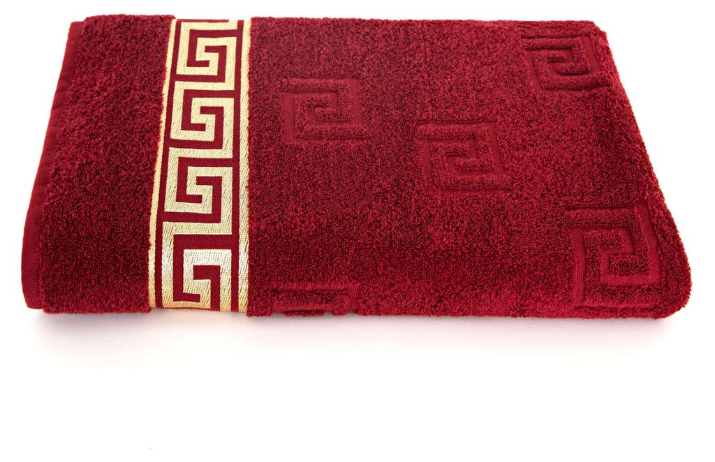 Luxus Medusa Duschtuch 70x140 cm - Bordeaux - feinste Produktbild 
