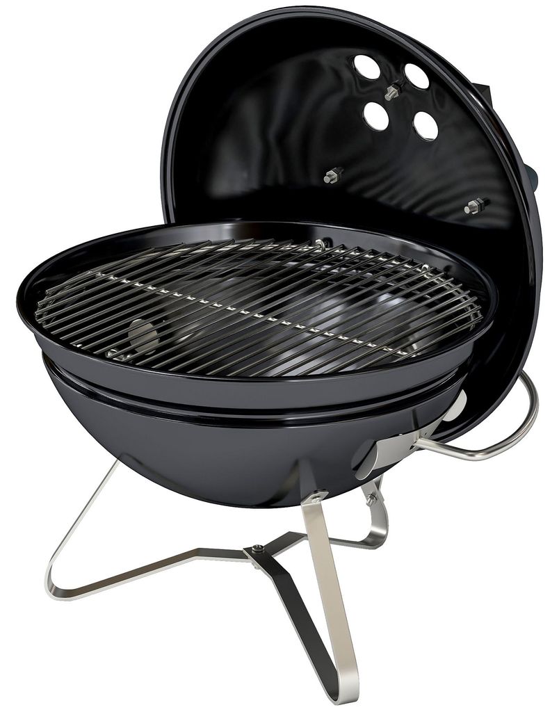 Outsunny Holzkohlegrill BBQ Smoker mit Deckel Griff Produktbild 