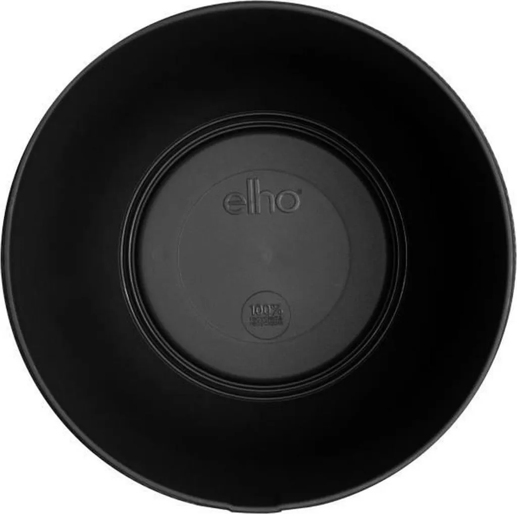 elho jazz rund pot 26cm noir mat résistant - design moderne et durable