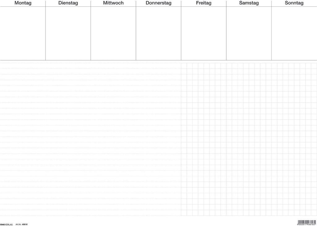 RNK Schreibunterlage Office 46616 liniert/kariert 30Blatt Produktbild 10