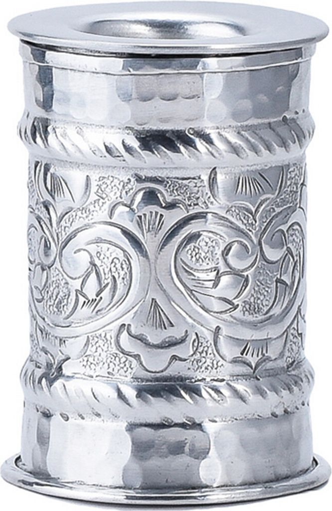 Marrakesch Orientalische Teelichthalter aus Aluminium 9,5 cm | Marokkanische Kerzenhalter Doha -3- als Deko