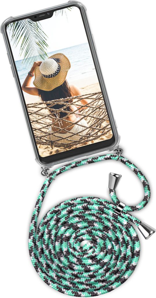 TWIST-Case + TWIST-Cord für Xiaomi Mi A2, Farbe:Seashell (Silber)
