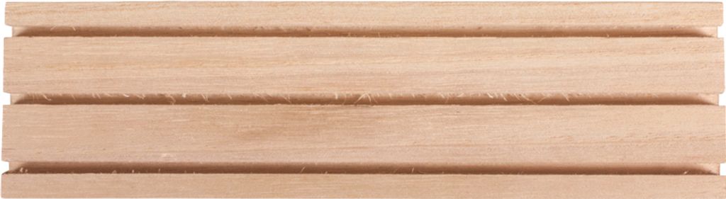 Rayher Bastelholz natur Holz Setzleiste mit 3 Rillen
