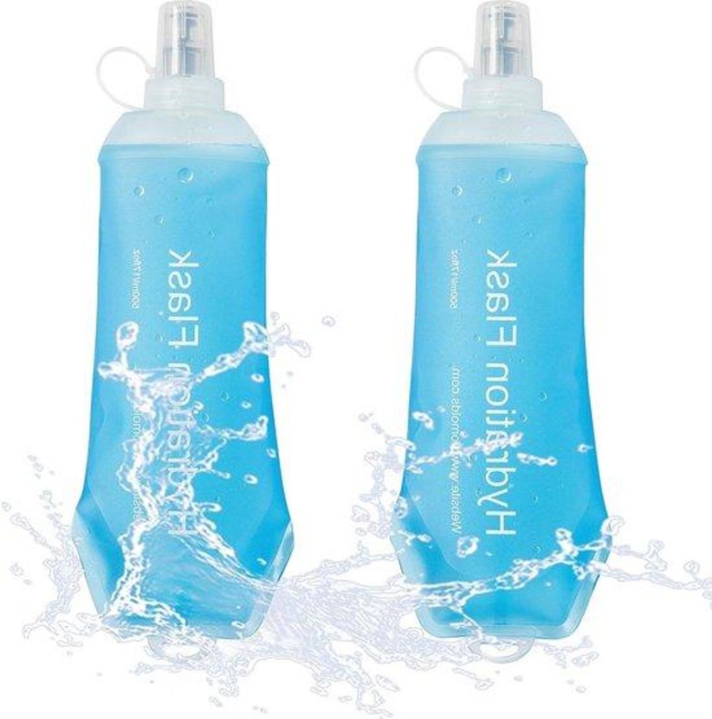 500 ml weiches Einsetzbares Wasserflaschen-Set aus TPU für Hydratation Fahrrad Wandern Klettern Outdoor Motorrad