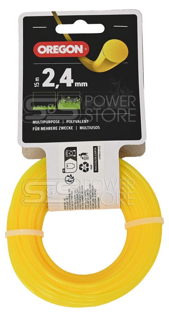 Oregon Gelber Freischneidefaden Yellow Roundline 2,4 mm Produktbild 