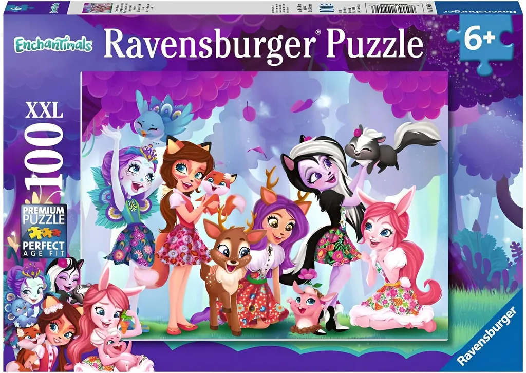 Puzzle Enchantimals 100 Pièces : Jeu Calme et Concentration pour Enfant