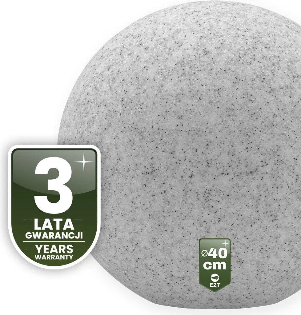 Lampe Boule Extérieure Étanche 40cm IP44 E27 Solution Balisage Jardin