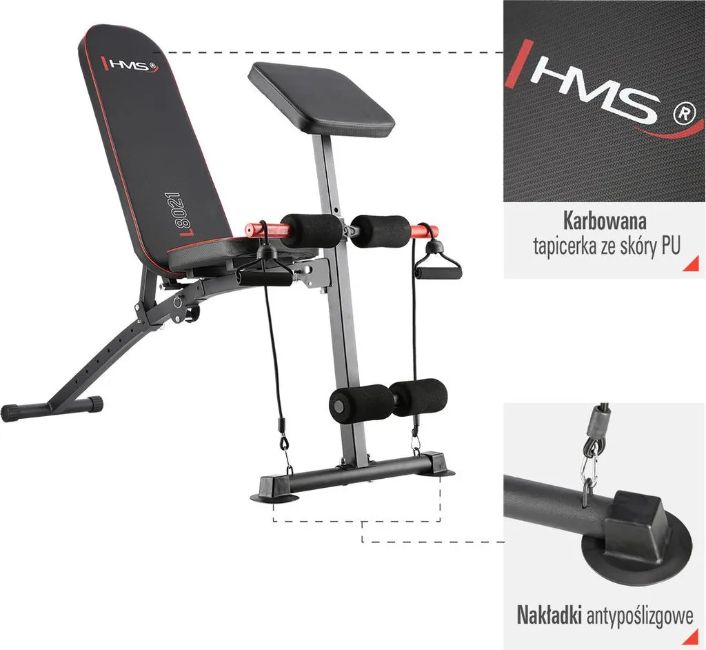 Banc d'exercice inclinable multi-positions pour haltères - Acier Renforcé