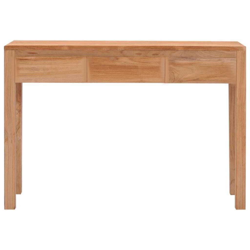 vidaXL Konsolentisch 110x35x75 cm Massivholz Teak Produktbild 
