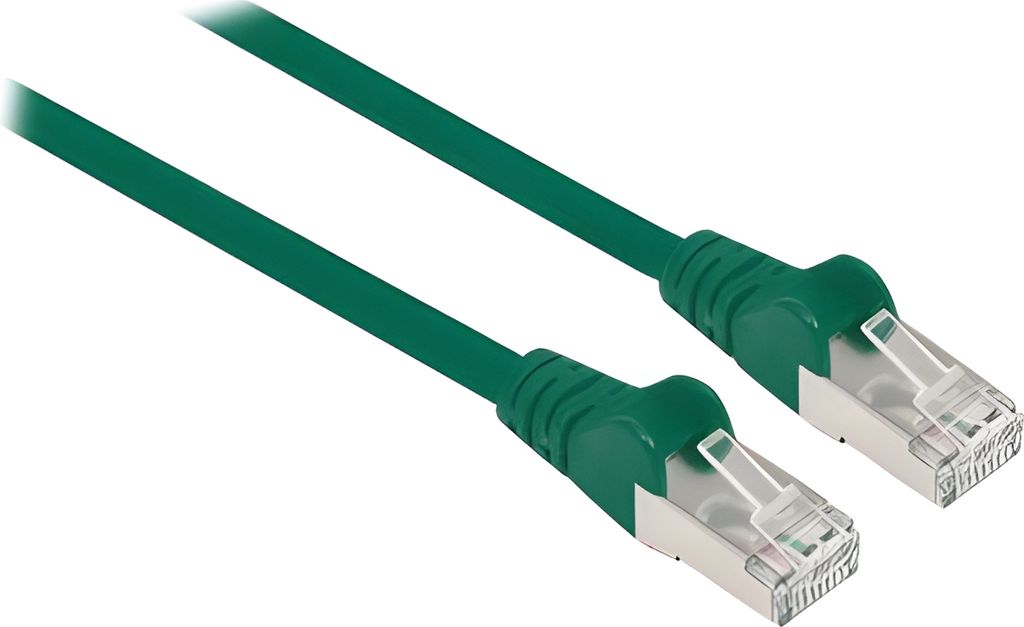 INTELLINET Patchkabel Cat6a-Stecker/Cat7-Rohkabel 3m grün