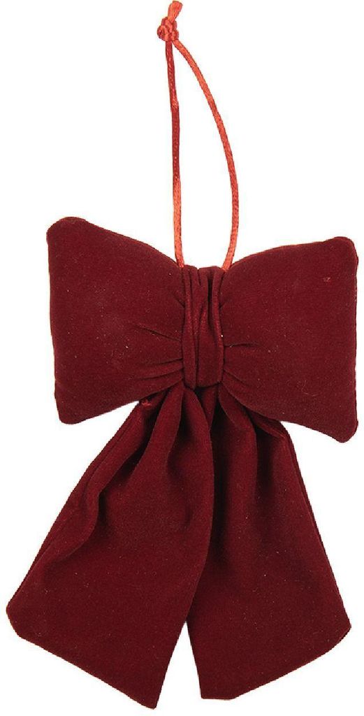 Clayre & Eef 66556S Dekorative Schleife Rot 10x4x16 cm