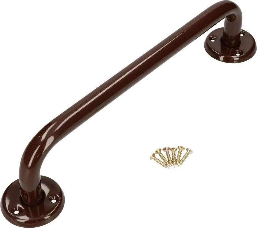 KOTARBAU® Maniglione Bagno 40cm Marrone - Sicurezza Stilosa Anziani