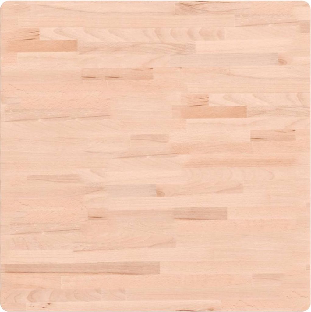vidaXL Tischplatte 70x70x2,5 cm Quadratisch Massivholz Buche