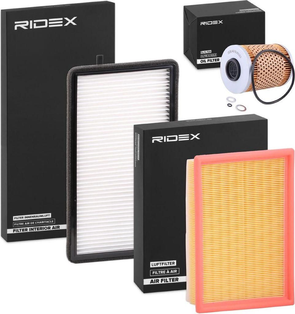 RIDEX Filterset Inspektionspaket Filtersatz für BMW 3 Limousine (E36) 3 Coupe (E36) 3 Cabrio (E36) Z3 Roadster (E36) 3 Touring (E36)