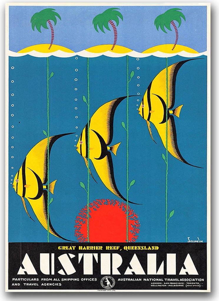 Poster - Canvas - Leinwand - 59,4 cm x 84,1 cm - Fotoposter - Leinwandkunst - Australien