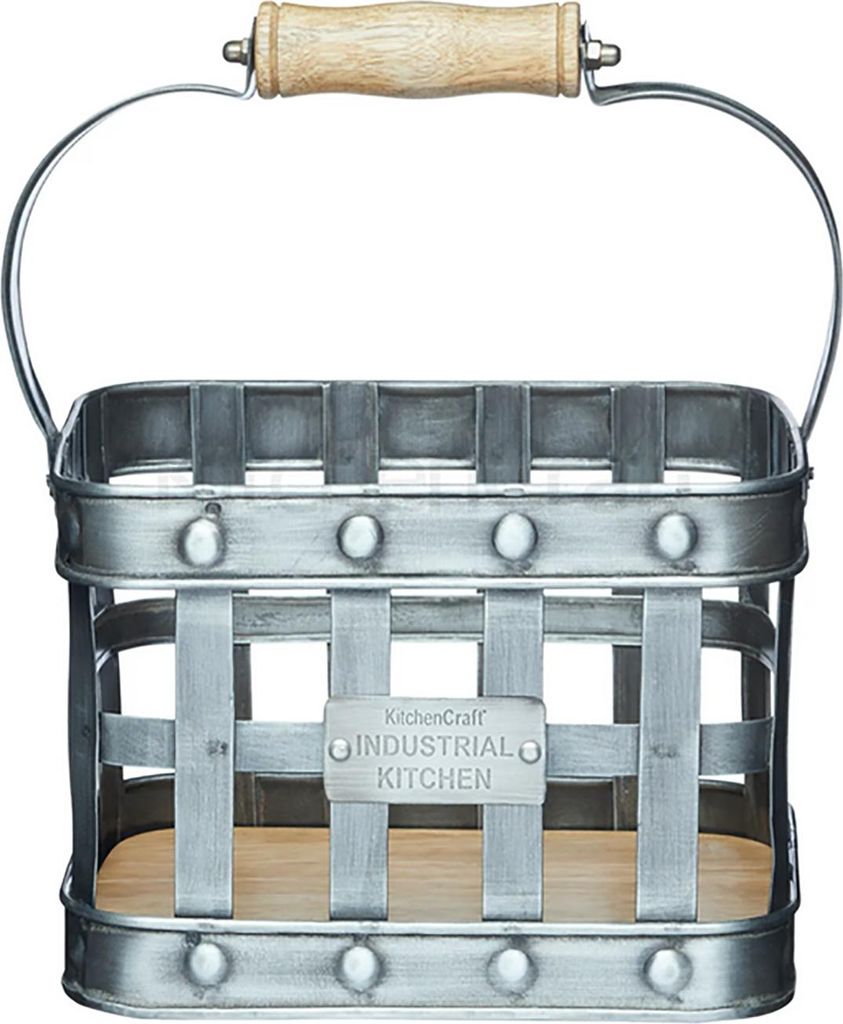 Metallkorb mit Henkel Industrial Kitchen neuetischkultur