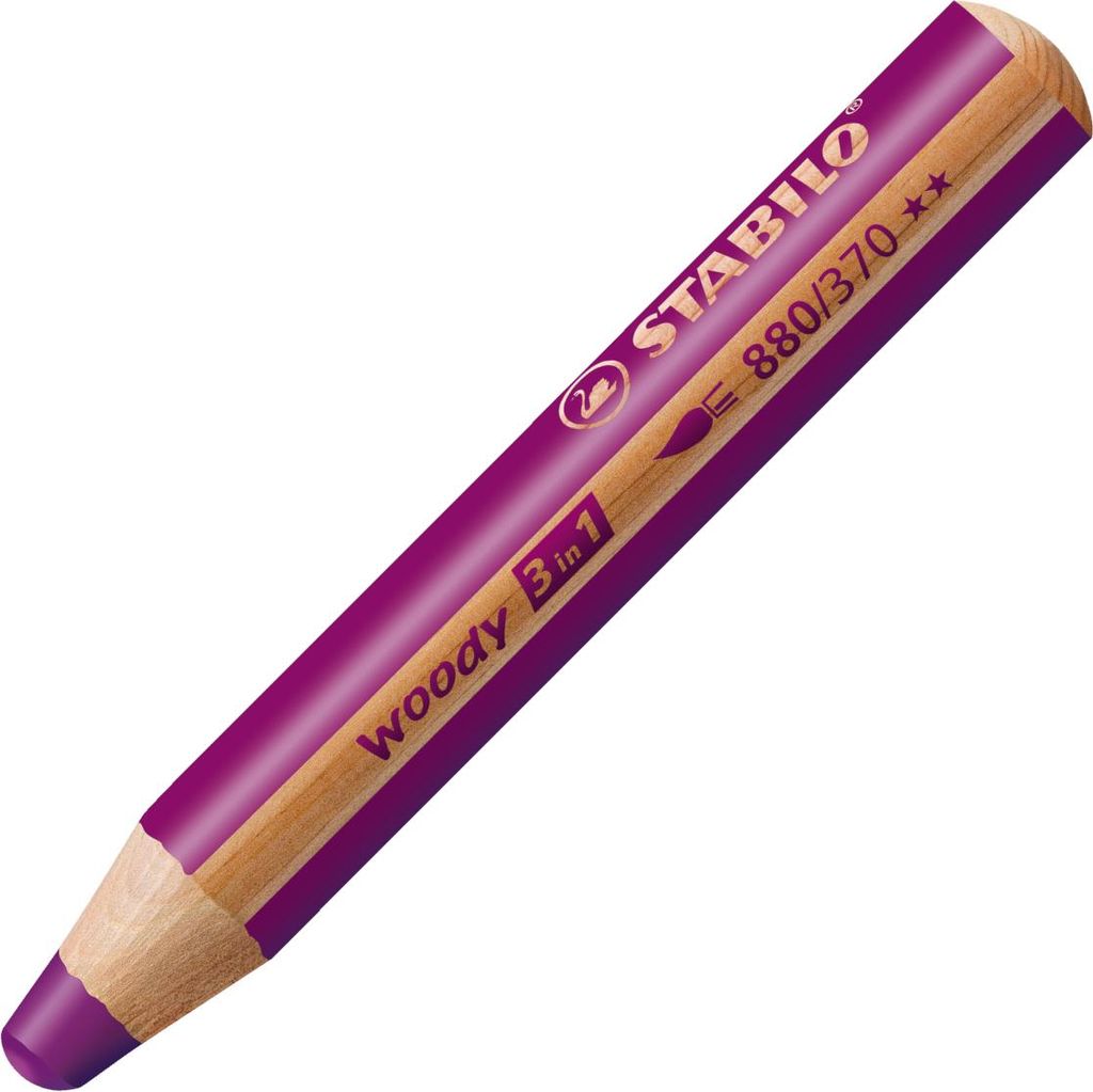 STABILO woody 3 in 1 – Multitalent-Farbstift – Lila Produktbild 