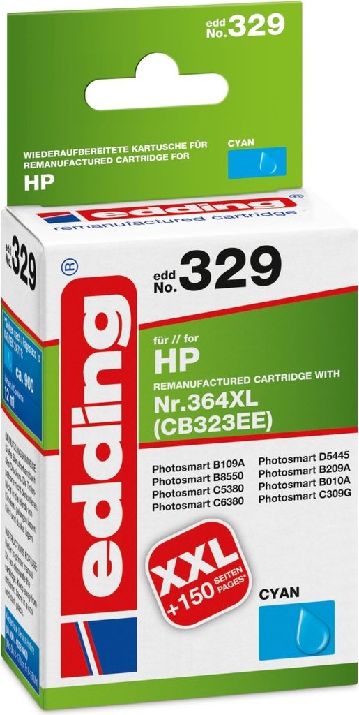 Tintenpatrone kompatibel mit HP 364XL cyan Packung mit 12 Stück