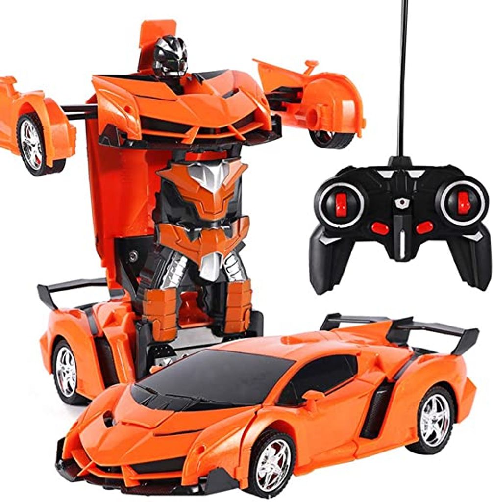 1:18 Transformator RC Roboter Auto Fernbedienung 2 IN 1 Kinder Jungen Spielzeug 