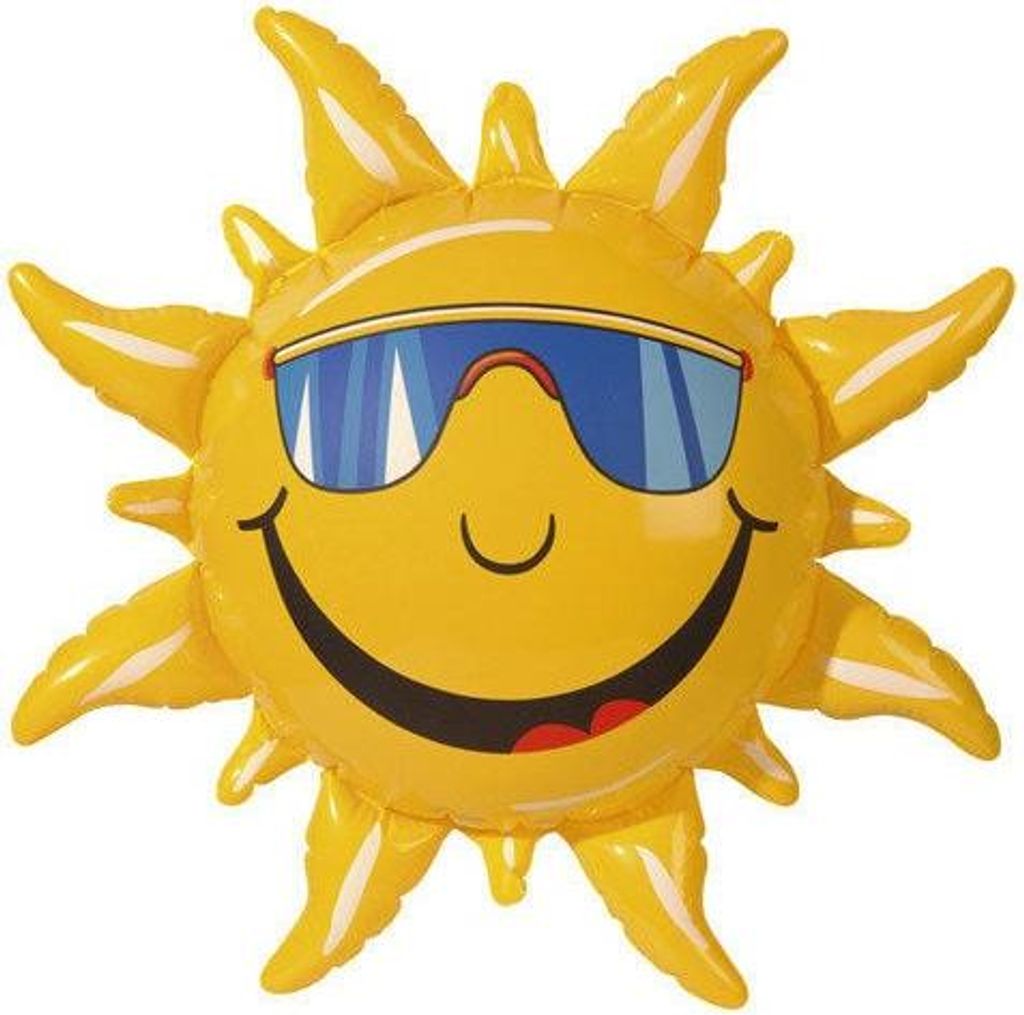 Sole gonfiabile 60 cm decorativo - sole nascente - Immagine del prodotto 