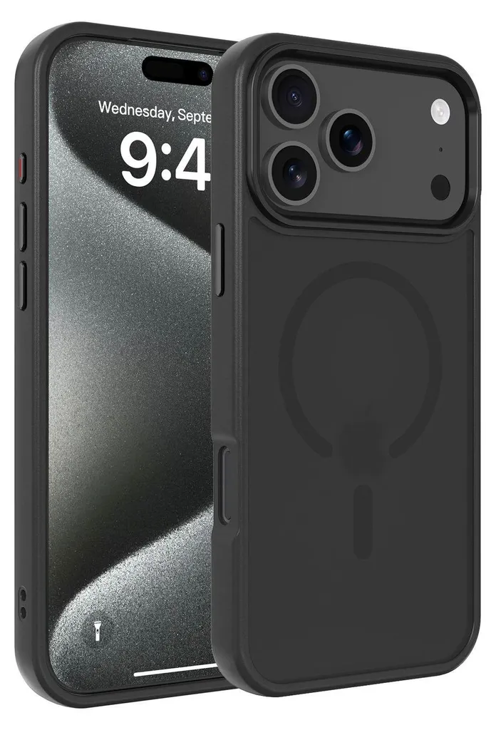 Protezione Ibrida iPhone 17 PRO MAX Cadorabo - MagSafe Nero Anti-Urto