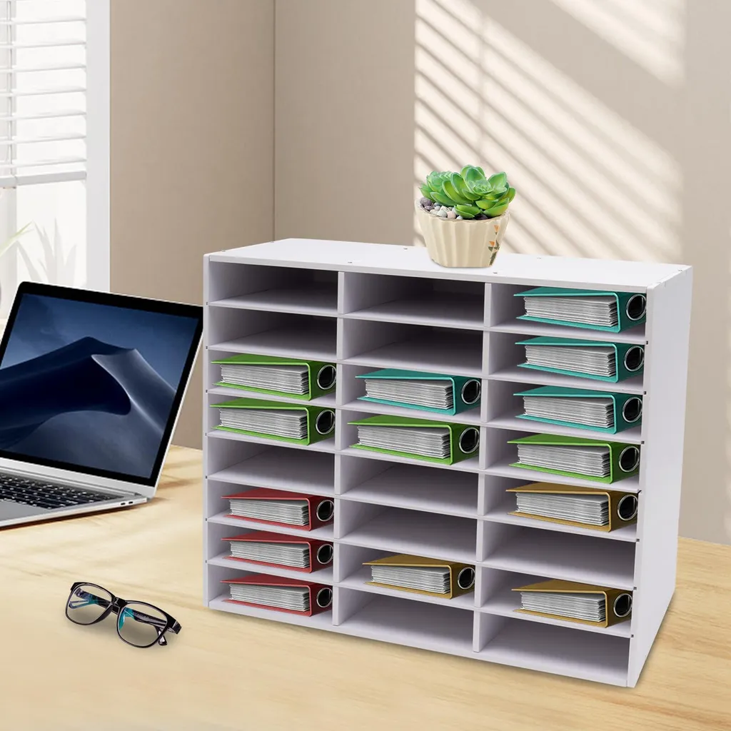 Boîte de rangement à 24 cases blanches pour trier vos accessoires DIY