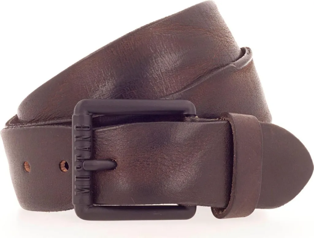 Cintura Mustang Pelle 40mm W80 Brown - Accessorio Jeans Uomo