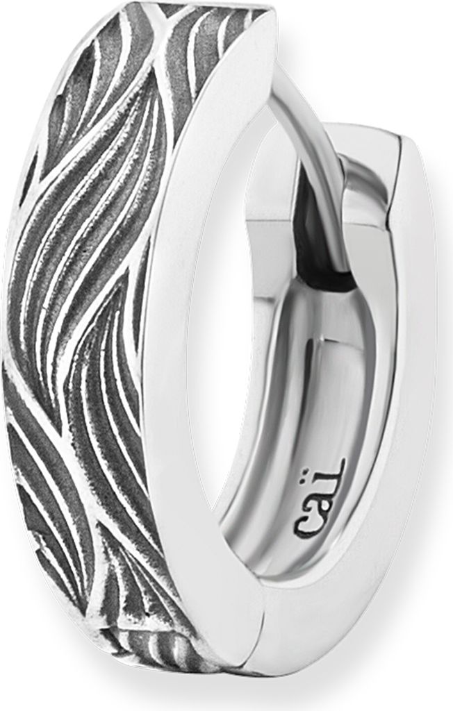 cai Single-Ohrring 925 Sterling Silber rhodiniert Wellen Produktbild 