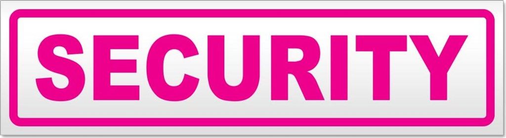 Security Magnetschild Schild magnetisch