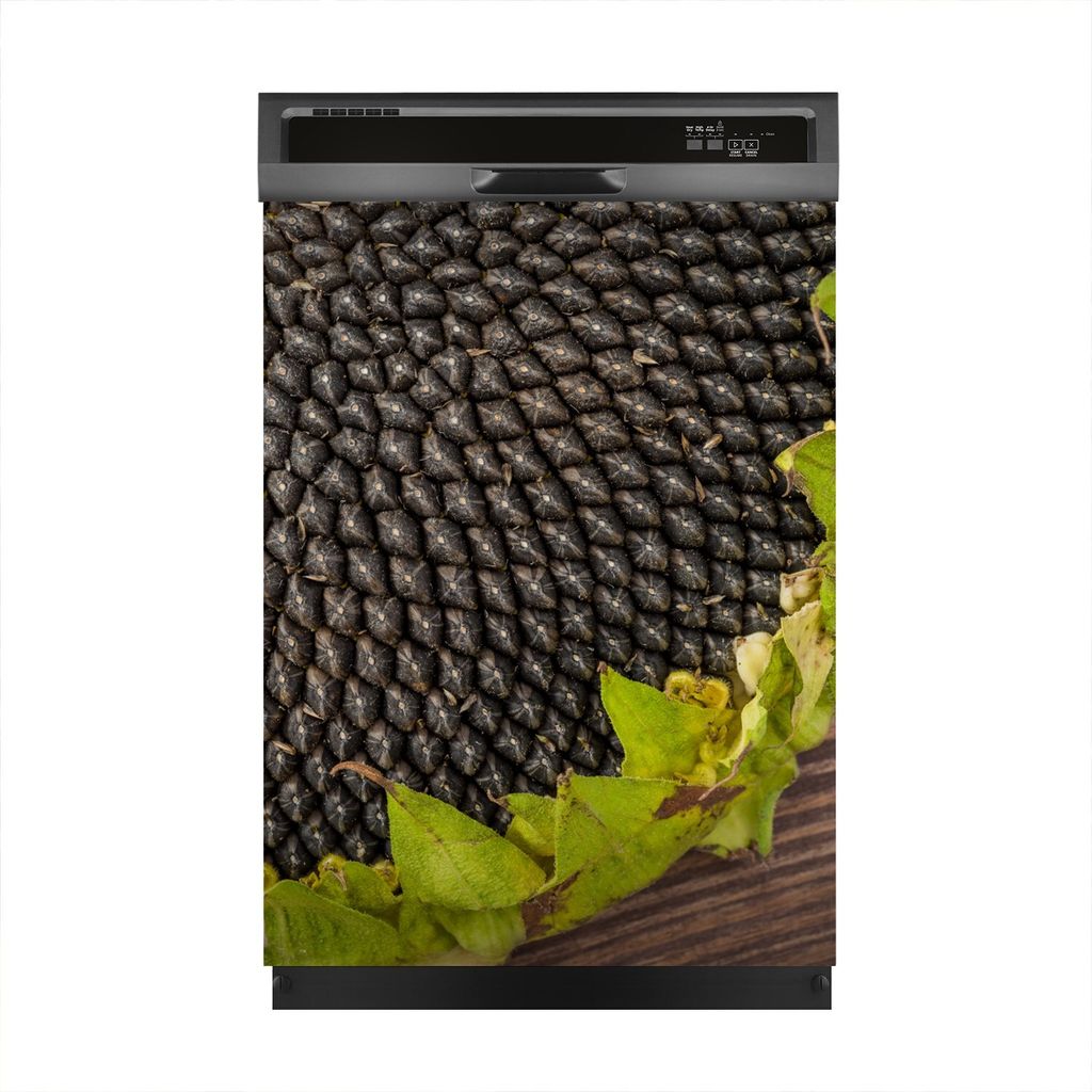 Magnete Dekorative 60x80 cm Küche Magnetmatte Spülmaschine - Sonnenblume auf Tisch