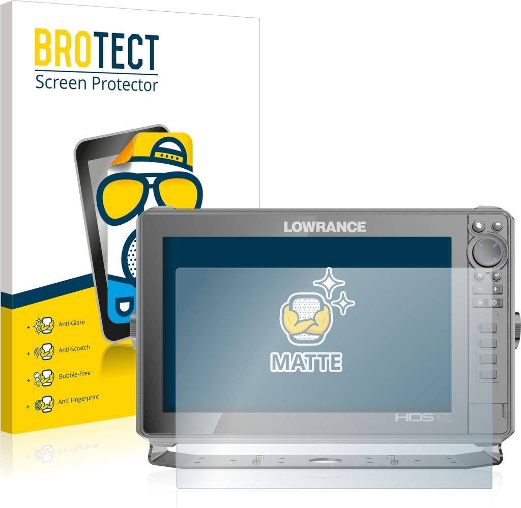 BROTECT Schutzfolie für Lowrance HDS Live 12" Displayschutz Displayschutzfolie Folie Matt Entspiegelungsfolie