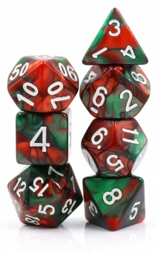 Améliorez vos parties de JDR avec le jeu de dés Burning Bush complet
