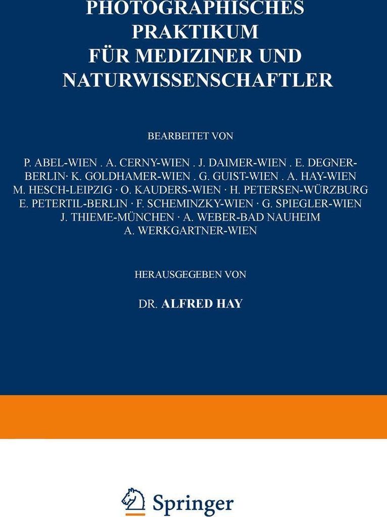 Photographisches Praktikum für Mediziner und Naturwissenschaftler