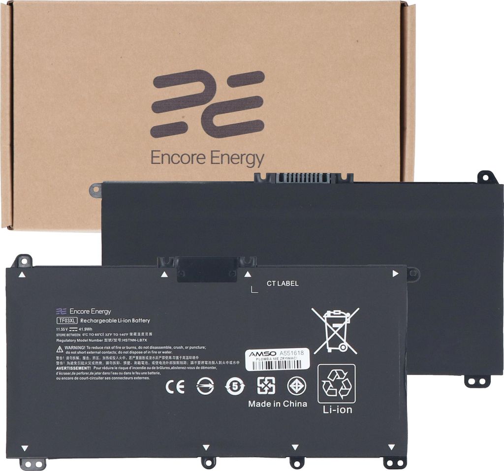 Encore Energy HP Pavilion 14 15 17 41.9Wh 11.55V 3600mAh TF03XL Akku