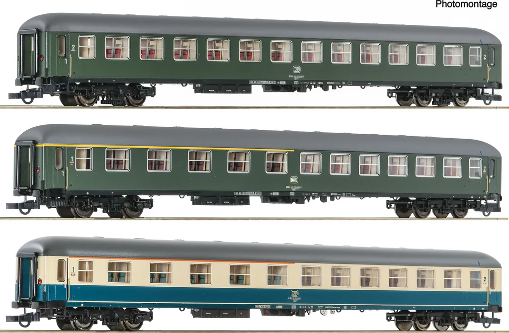Roco 6200053 Coffret de 3 voitures D 377 Hispania-Express DB HO
