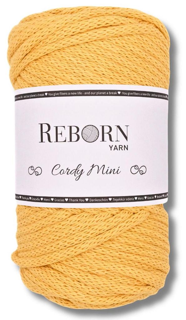 Makramee Garn 3mm Cordy Mini, 250g Baumwollkordel, weich & reißfest 125 Soft Honey